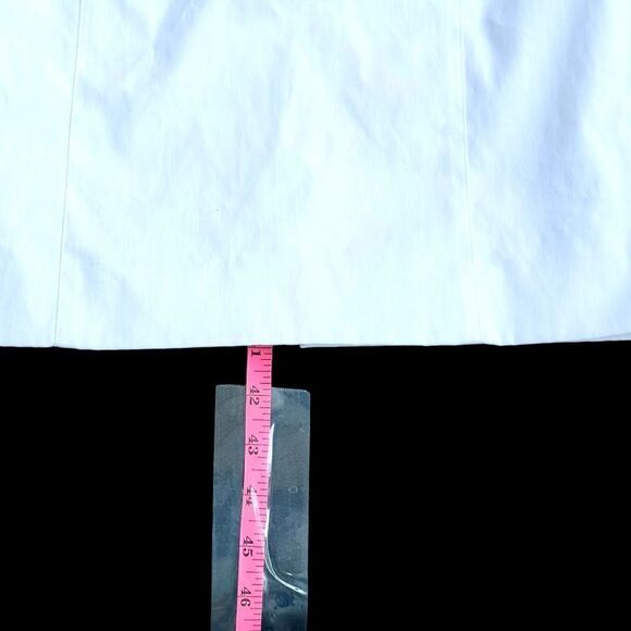 CALVIN KLEIN COLLECTION Made In Italy NWT White Cotton Spandex Bodycon Fitted Dr - Picture 9 of 16